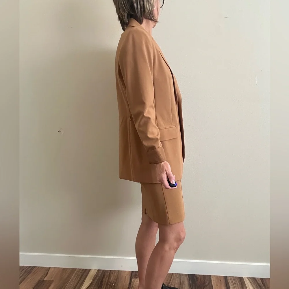 Calvin Klein Women's Camel Blazer - Picture 2 of 8